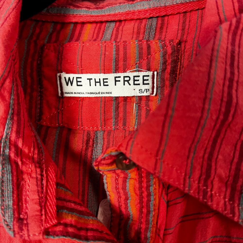Free People We The Free Coastal Stripe Shirt | Size S - Picture 6 of 8